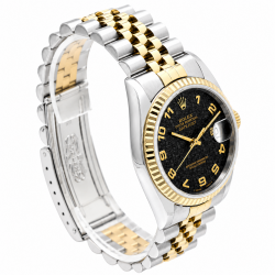 Rolex Datejust 36MM 16233 Two-Tone Black Jubilee Dial Watch